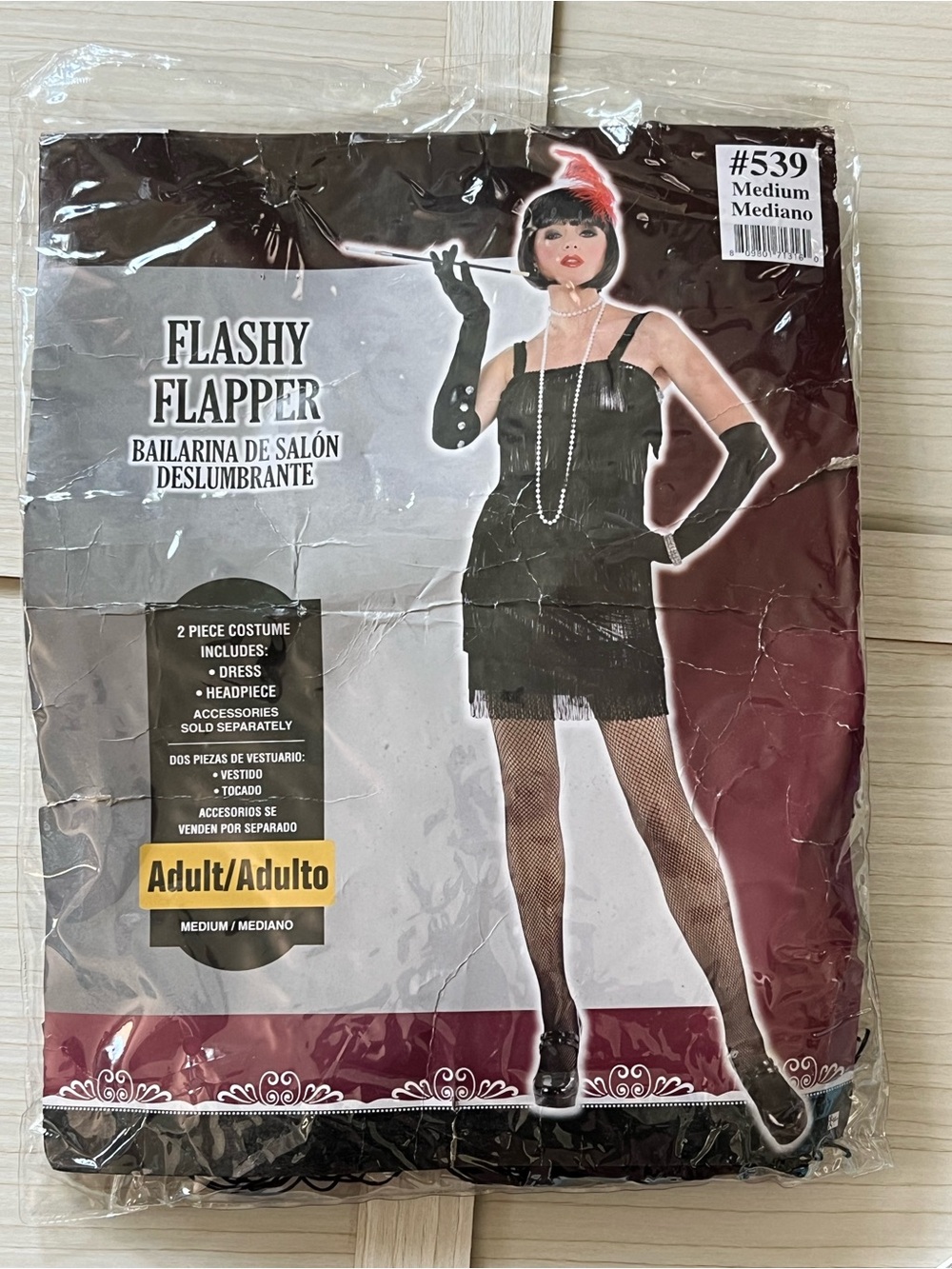 Amscan Flashy Flapper Black 1920s Great Gatsby Adult Halloween Costume Medium